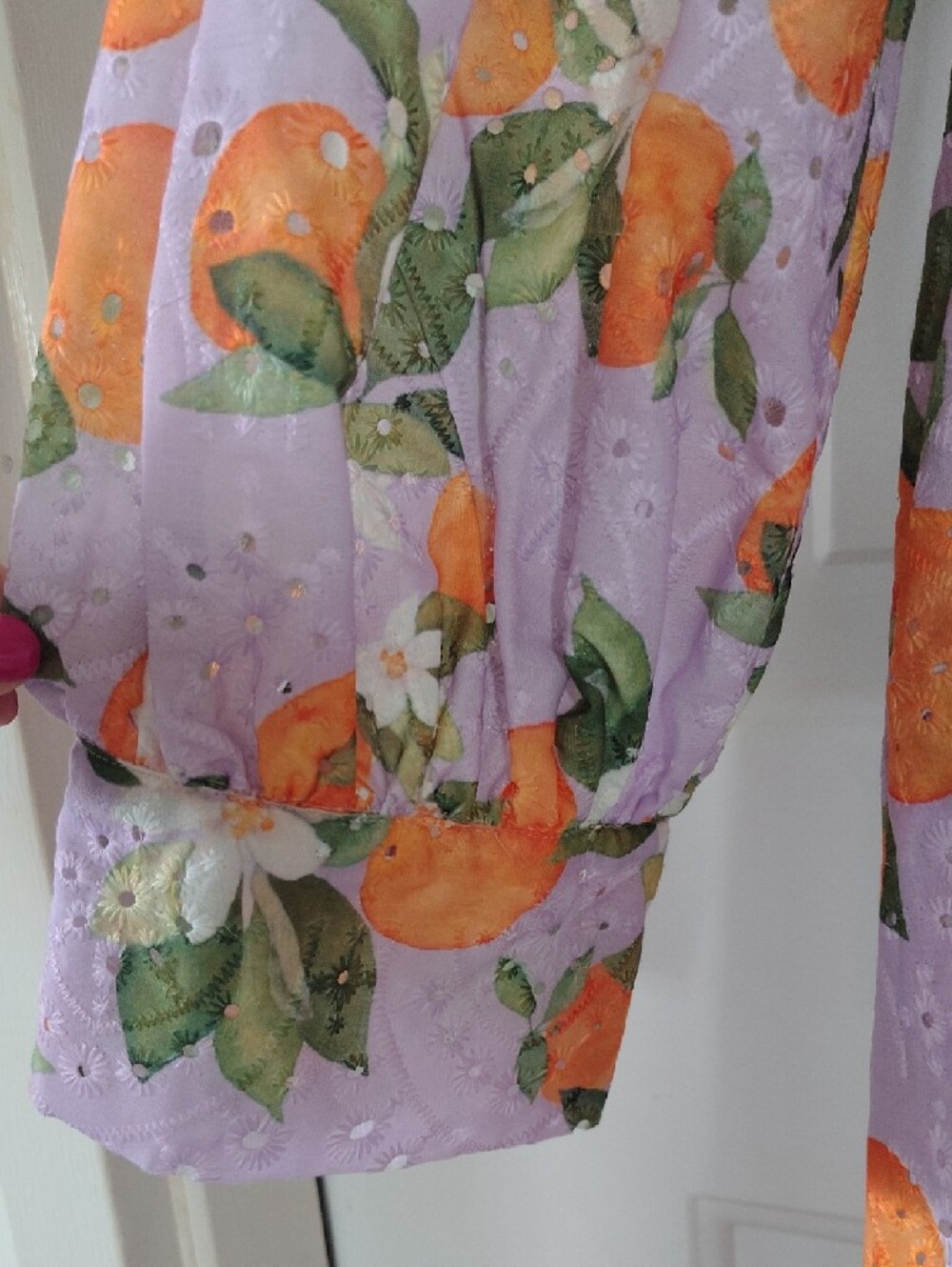 NWT Lavender Floral Print Midi Dress with Belt - Picture 8 of 8